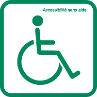 Logo accessibilité handicap sans aide