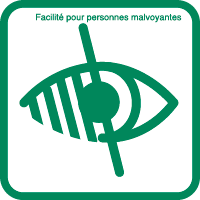 Logo accessibilité malvoyant