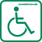 Logo accessibilité handicap sans aide