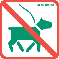 Logo chien interdit