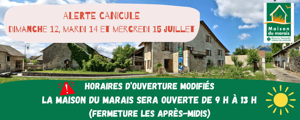 Alerte canicule dimanche 12, mardi 14 et mercredi 15 juillet horaires modifiées 9h 13h