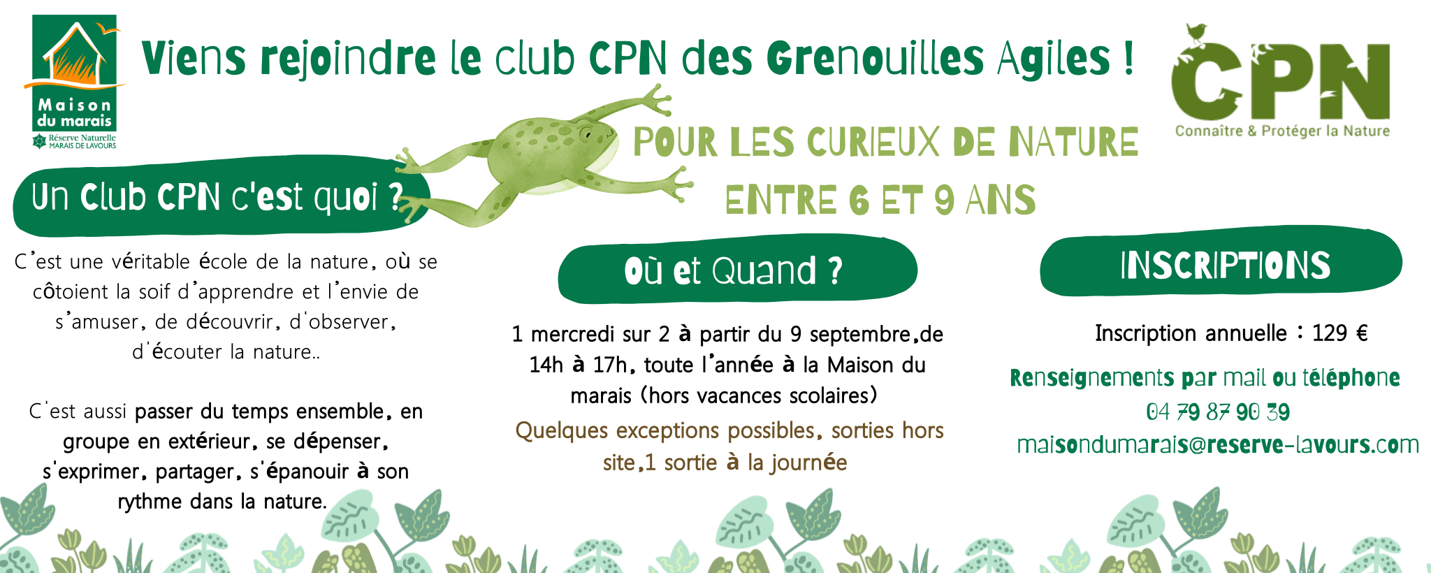 INFORMATION CLUB CLUB 2026-2027